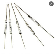 SENSOR MAGNETICO REED SWITCH NA 2x14MM PRATA