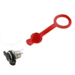 TAMPA IMPERMEÁVEL PARA JACK DC-099 VERMELHA TAMPA IMPERMEÁVEL PARA JACK DC-099 VERMELHA