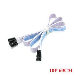 CABO DUPONT 10P 60CM FÊMEA X FÊMEA