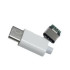 CONECTOR MACHO TIPO C BRANCO