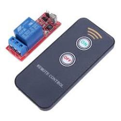 CONTROLE REMOTO IR COM MODULO RECEPTOR RELE 1 CANAL 12V-8MTS