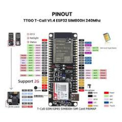 MÓDULO COMUNICAÇÃO SIM 800L ESP32 TTGO T-CALL V1.4 (AM-036)