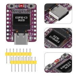 ESP32 C3 SUPER MINI COM MÓDULO OLED 0,42"