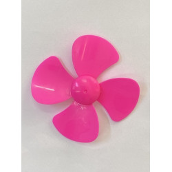 HELICE PLASTICA 80MM 4 PAS FURO 2MM ROSA