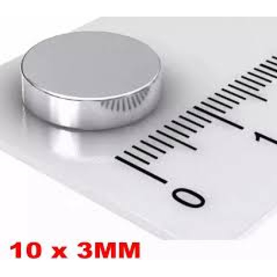 IMÃ NEODÍMIO PASTILHA 10MM X 3MM