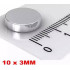 IMÃ NEODÍMIO PASTILHA 10MM X 3MM