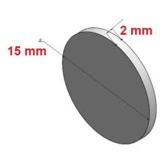 IMÃ NEODÍMIO PASTILHA 15MM X 2MM