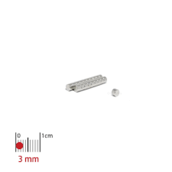 IMÃ NEODÍMIO PASTILHA 3MM X 2MM