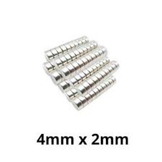 IMÃ NEODÍMIO PASTILHA 4MM X 2MM