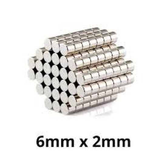 IMÃ NEODÍMIO PASTILHA 6MM X 2MM