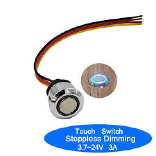 CONTROLADOR DIMMER TOUCH REGULAVEL 5-24V CONTROLADOR DIMMER TOUCH REGULAVEL 5-24V