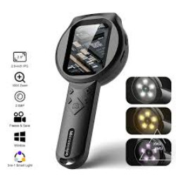 LUPA MICROSCOPIO DIGITAL 100X TELA 2.8" IPS CÂMERA 2.0MP