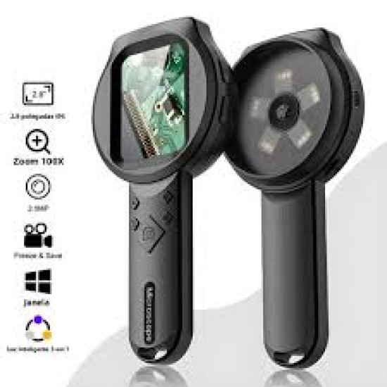 LUPA MICROSCOPIO DIGITAL 100X TELA 2.8" IPS CÂMERA 2.0MP LUPA MICROSCOPIO DIGITAL 100X TELA 2.8" IPS CÂMERA 2.0MP