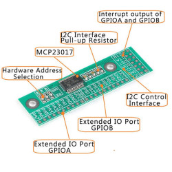 MODULO DE EXPANSÃO MCP23017 16BIT