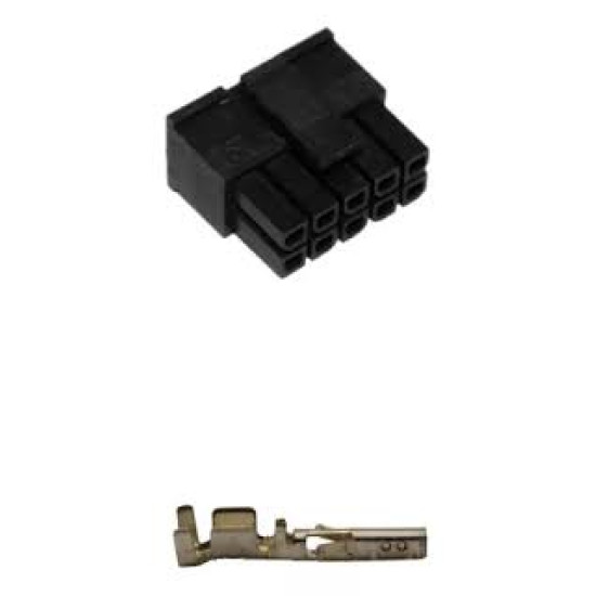CONECTOR MICRO FIT 2X5V 10 VIAS FÊMEA PASSO 3MM