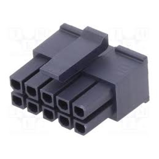 CONECTOR MICRO FIT 2X5V 10 VIAS FÊMEA PASSO 3MM