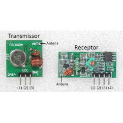 MODULO RF TRANSMISSOR E RECEPTOR 433MHZ