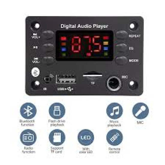 PLACA BLUETOOTH DECODIFICADOR USB P/ CAIXA ATIVA MP3 FM MIC PLACA BLUETOOTH DECODIFICADOR USB P/ CAIXA ATIVA MP3 FM MIC