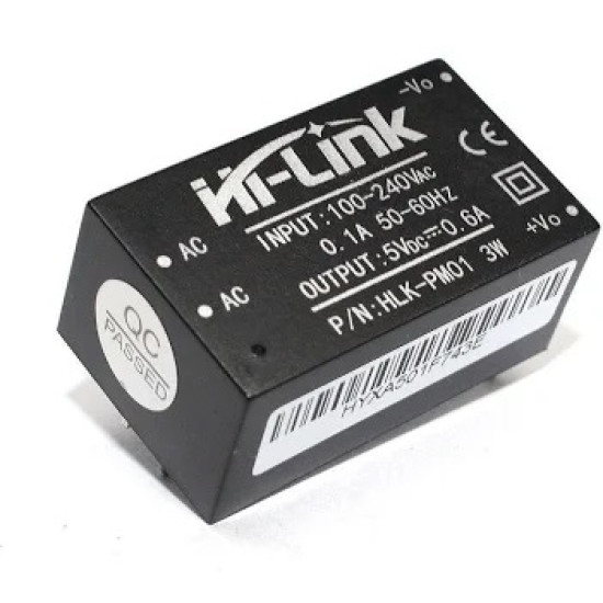 MINI FONTE HI-LINK 5,0VDC 1A 3W HLK-PM01 100-240VAC MINI FONTE HI-LINK 5,0VDC 1A 3W HLK-PM01 100-240VAC