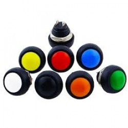 CHAVE BOTÃO PBS-33B - 12MM AZUL