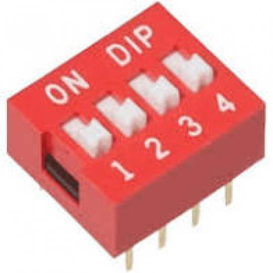 CHAVE DIP SWITCH 4 VIAS