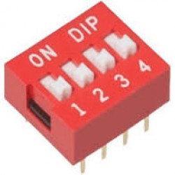 CHAVE DIP SWITCH 4 VIAS CHAVE DIP SWITCH 4 VIAS