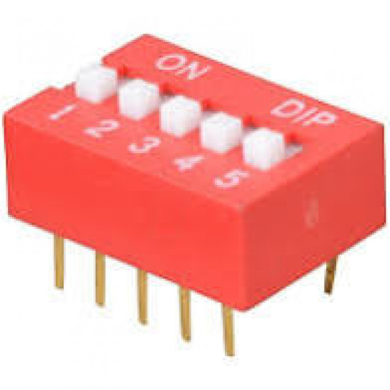 CHAVE DIP SWITCH 5 VIAS