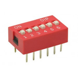 CHAVE DIP SWITCH 6 VIAS CHAVE DIP SWITCH 6 VIAS