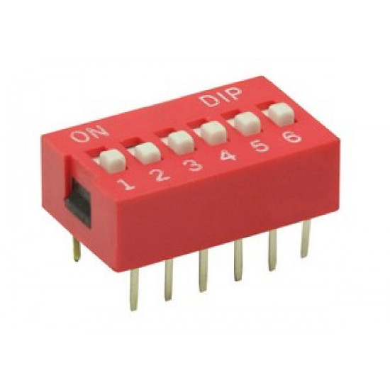 CHAVE DIP SWITCH 6 VIAS