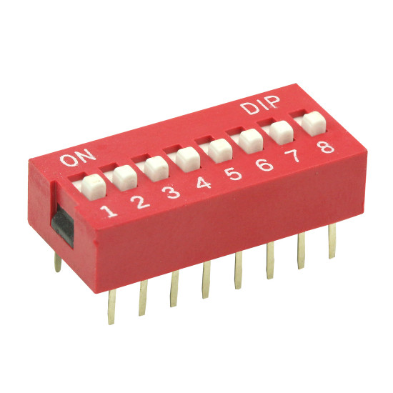 CHAVE DIP SWITCH 8 VIAS