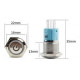 CHAVE PUSH BUTTON 16MM AZUL C/ TRAVA