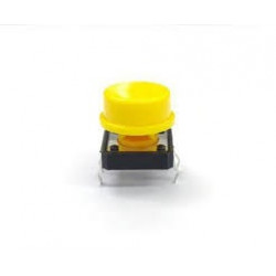 CHAVE TACTIL 12X12X7,3MM KNOB AMARELO CHAVE TACTIL 12X12X7,3MM KNOB AMARELO