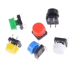 CHAVE TACTIL 12X12X7,3MM KNOB AMARELO CHAVE TACTIL 12X12X7,3MM KNOB AMARELO