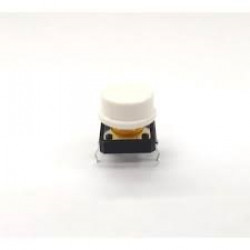 CHAVE TACTIL 12X12X7,3MM KNOB BRANCO