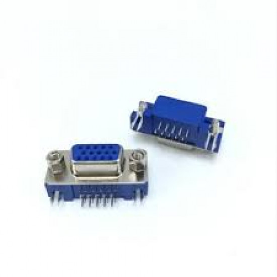 CONECTOR DB15 VGA FEMEA - SOLDA PCI 90°