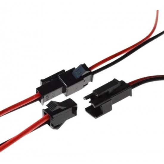 CONECTOR JST-SM02 2VIAS MACHO E FEMEA