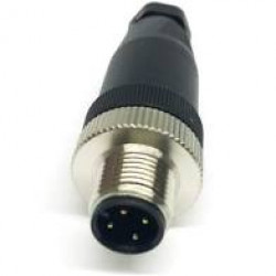 CONECTOR M12 4 VIAS MACHO