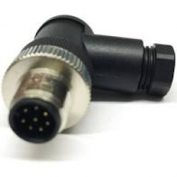 CONECTOR M12 90&deg; 8 VIAS MACHO
