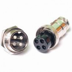 CONECTOR MIKE 4VIAS MACHO/FEMEA