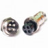 CONECTOR MIKE 4VIAS MACHO/FEMEA