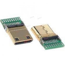 CONECTOR MINI HDMI MACHO 19PINOS PARA SOLDA