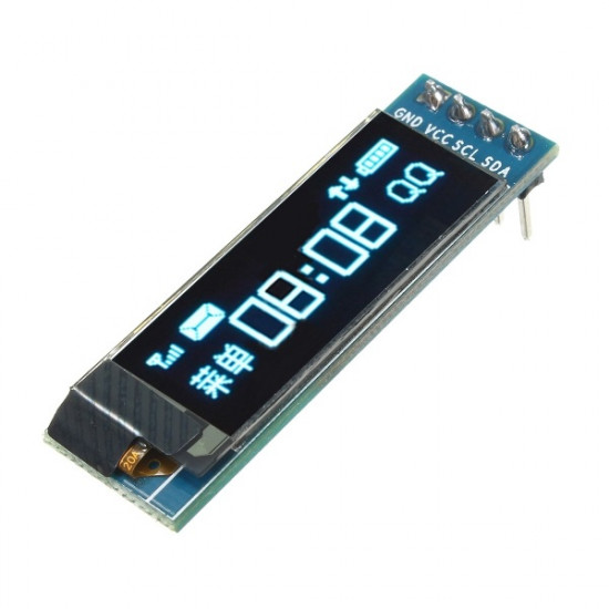 DISPLAY OLED 0.91° 128×32 I2C AZUL