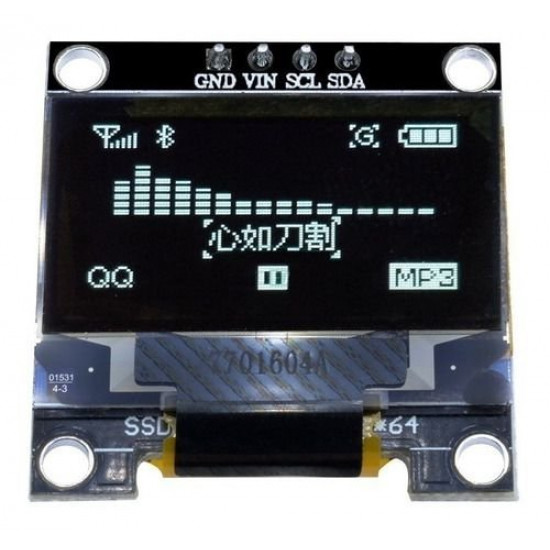 DISPLAY OLED 0.96° 128×64 I2C BRANCO