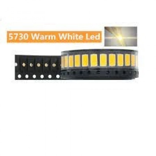 LED SMD 5730 BRANCO QUENTE