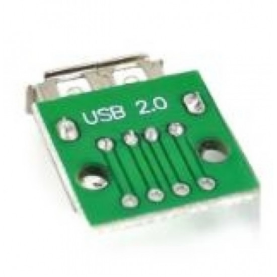 MODULO ADAPTADOR CONECTOR USB FEMEA 2.0 X DIP (ARDUINO)