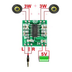MODULO AMPLIFICADOR ESTEREO PAM8403 MODULO AMPLIFICADOR ESTEREO PAM8403