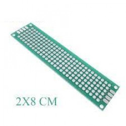 PLACA PERFURADA DUPLA FACE 2X8 CM