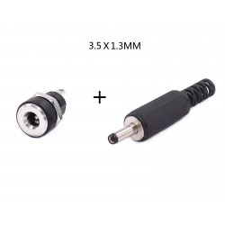 PLUG P4 + JACK J4 3.5 X 1.3MM