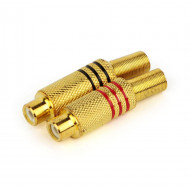 PLUG RCA FEMEA METALICO