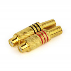 PLUG RCA FEMEA METALICO